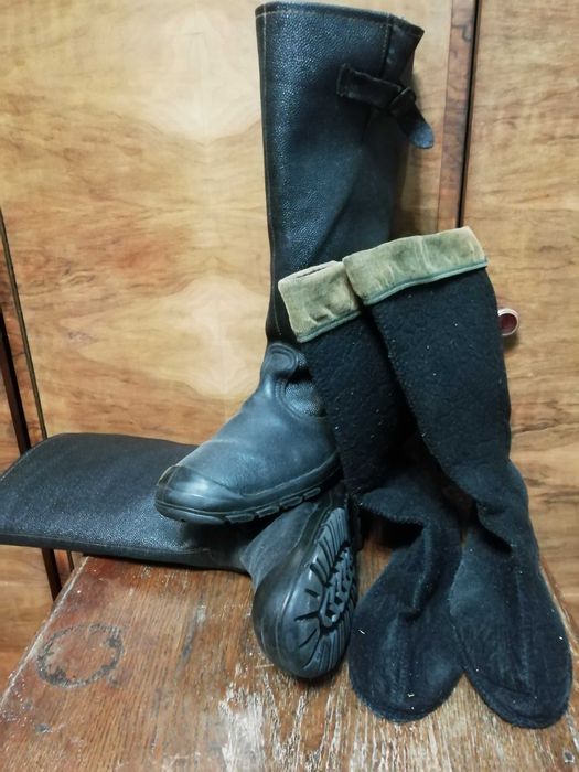 Чоботи шкіряні кирзові