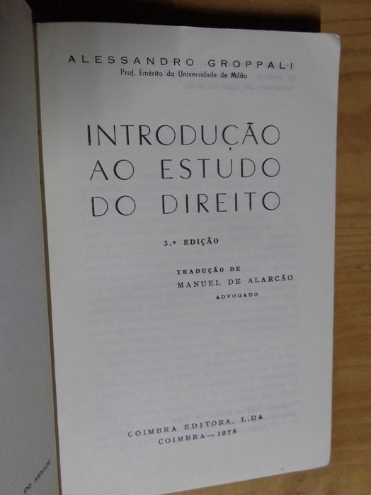 Livro – Introdução ao Estudo do Direito