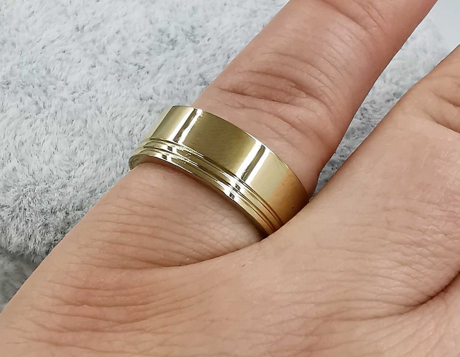 Pierścionek stal chirurgiczna średnica 17 mm obrączka