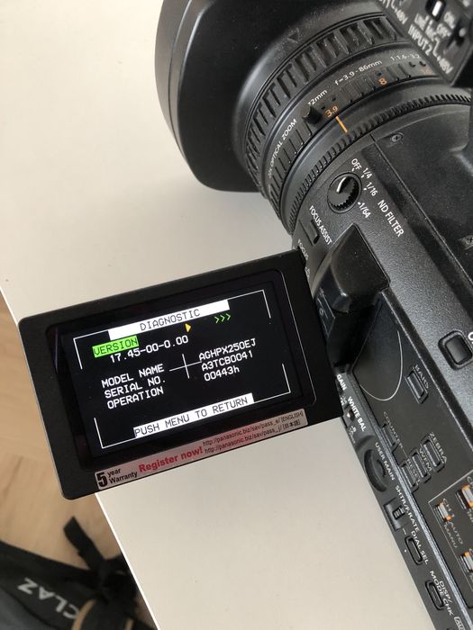 Kamera Panasonic HPX250 EJ sprawna bardzo dobry stan
