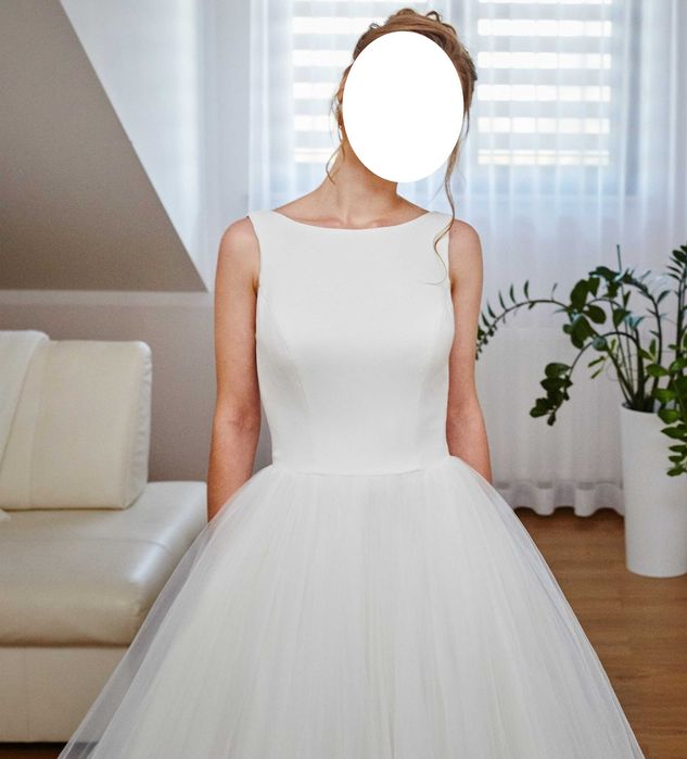 Klasyczna suknia ślubna na wzrost 164 cm, Carolina Prestige