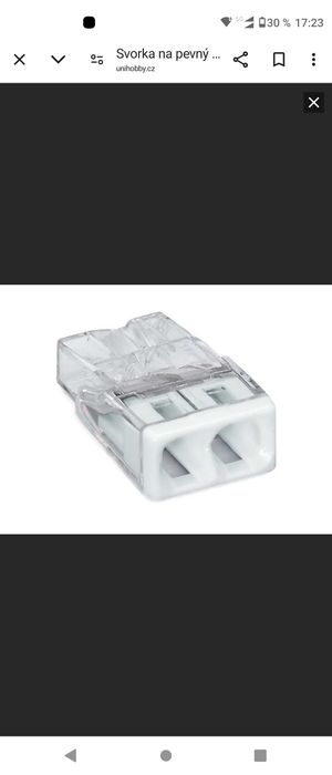 Wago на з'єднання кабелю