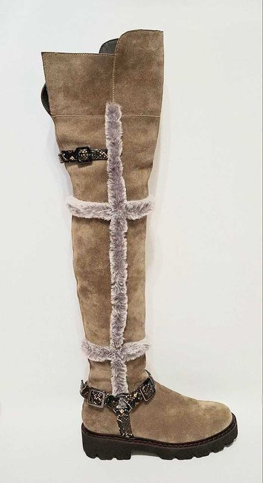 Теплі та стильні зимові ботфорти