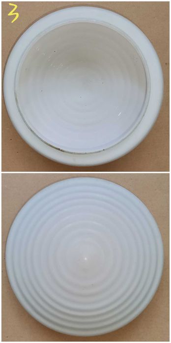 Основания для плафона і плафоны (белые, прозрачный)