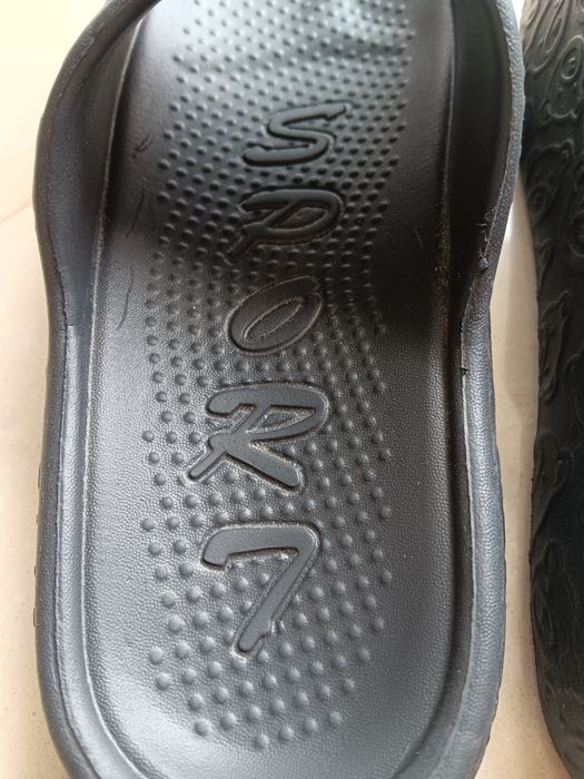 Slides chinelos de borracha leves preto 36-37