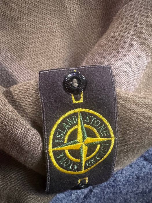 Stone Island худі Off Dye темно-зелений L з QR-кодом