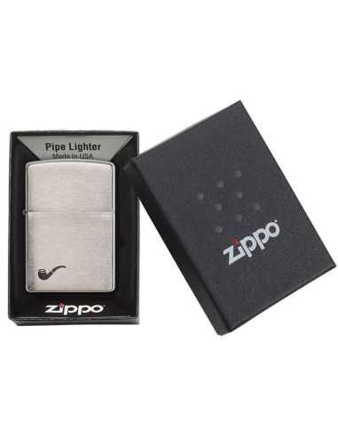 Isqueiro Zippo Brushed Chrome Pipe Lighter