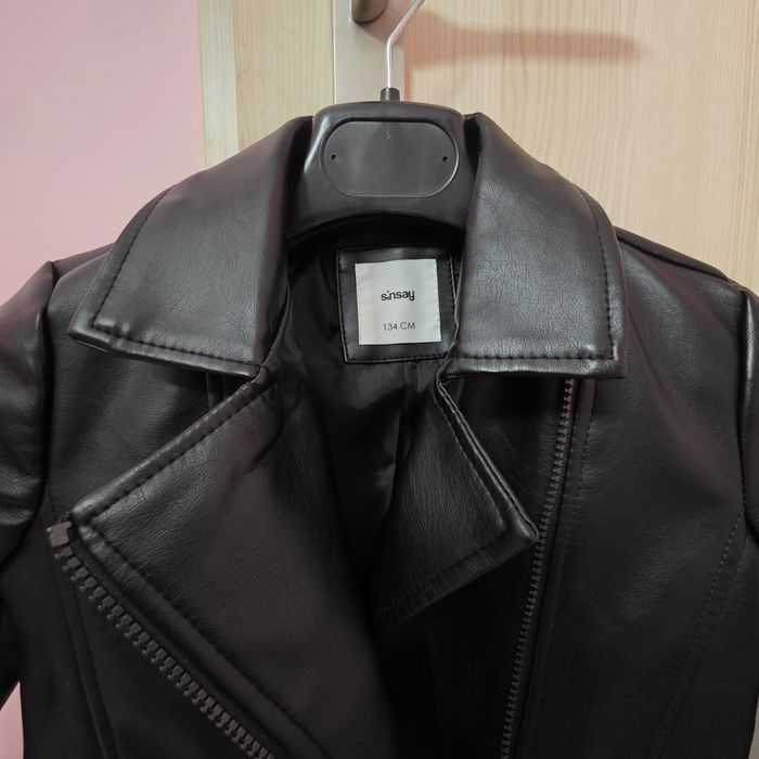 Ramoneska z imitacji skóry rozmiar 134 cm