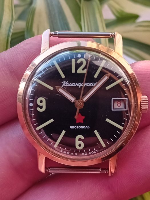 Часы Командирские 2234 в позолоченном корпусе Аи20 СССР