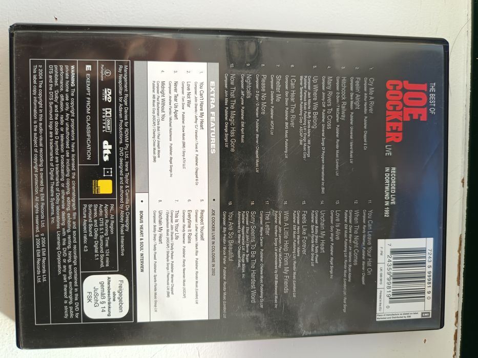 DVD The best of joe Cocker