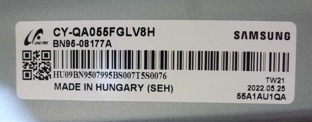 Main board BYBH2207 BN41-02855D-000, BN94-17582F для Samsung QE55Q70