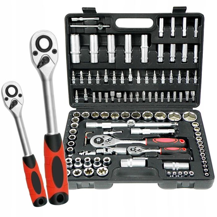 Klucze nasadowe 108 elementów  walizka