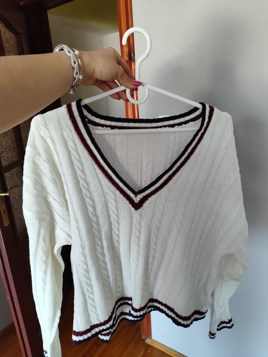 Sweter biały shein rozmiar M/L