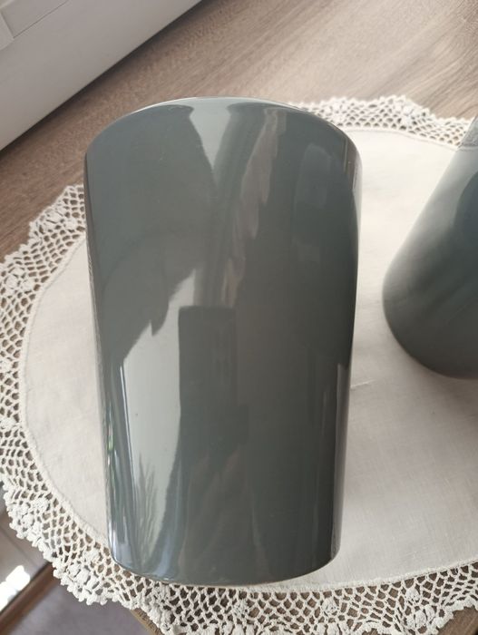 Dwie ceramiczne osłonki 17, 5 x 13, 5 cm