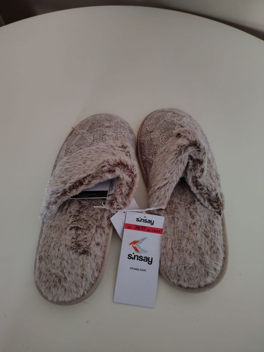 Nowe damskie kapcie roz 36/37 Sinsay