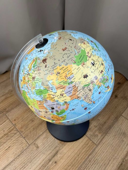 Globus podświetlany edukacyjny Idena 30 cm język niemiecki