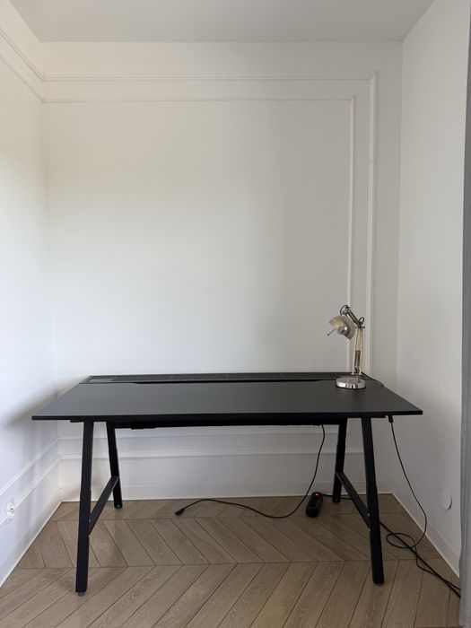 UTESPELARE Biurko gamingowe, czarny, 160x80 cm