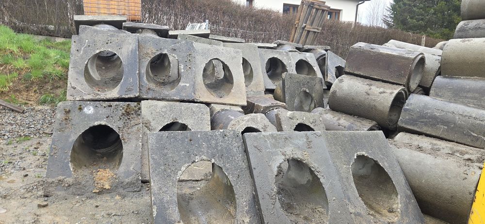 Przyczółki zakończenia skosy betonowe fi 500