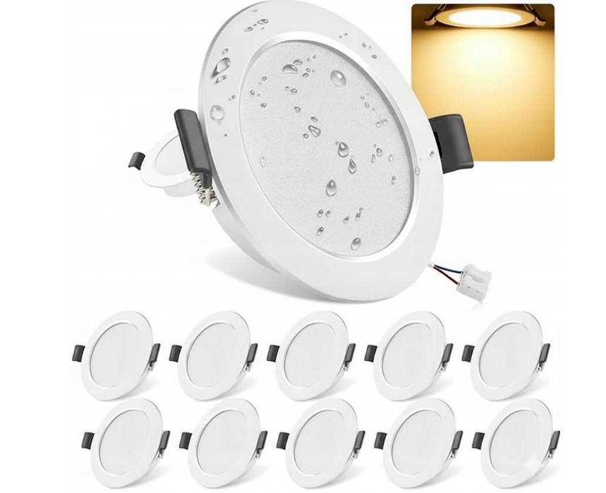 COTLEDL LED wpuszczane 5W IP44 ciepła biel zestaw 10 szt. 3000K