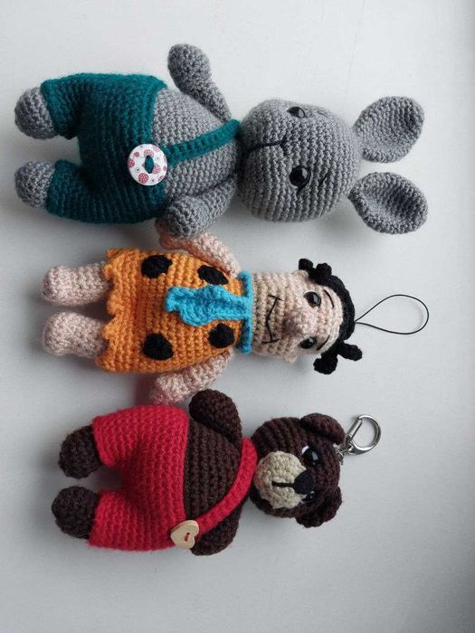 В'язані іграшки на замовлення та в наявності, ручної роботи.