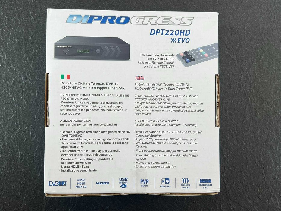 Tuner DVB-T2 Diprogress DPT220HD