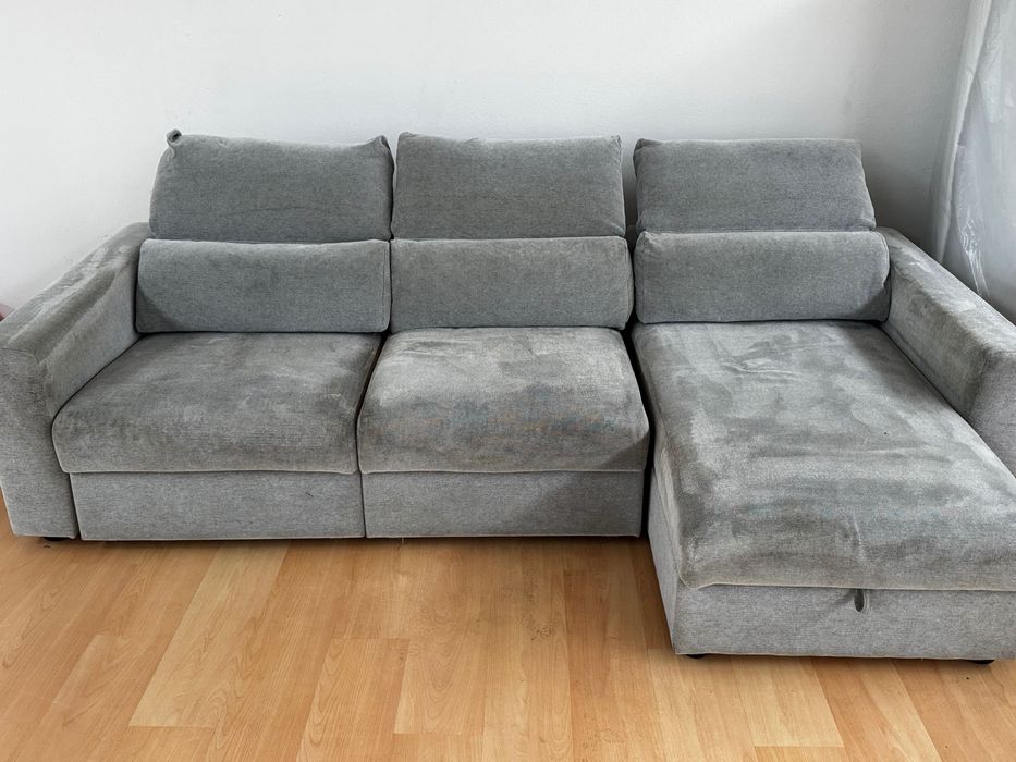 Sofá chaise longue convertível em cama