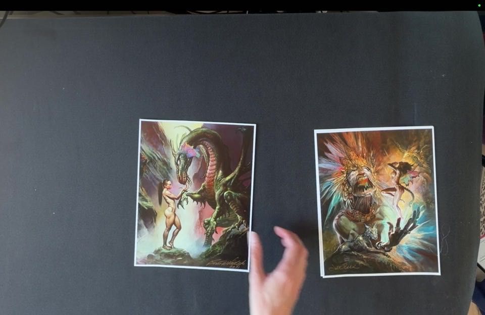 Lote Prints Fantasia Sci-Fi Arte Digital Posters Decoração Coleção