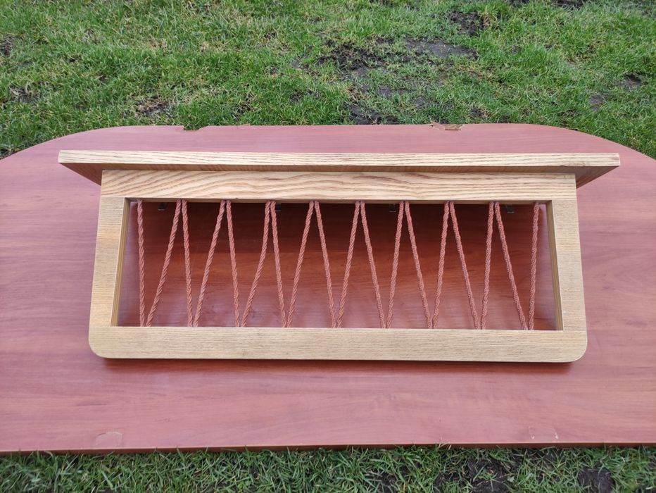 Wieszak ścienny z półką półka vintage retro art deco PRL DDR