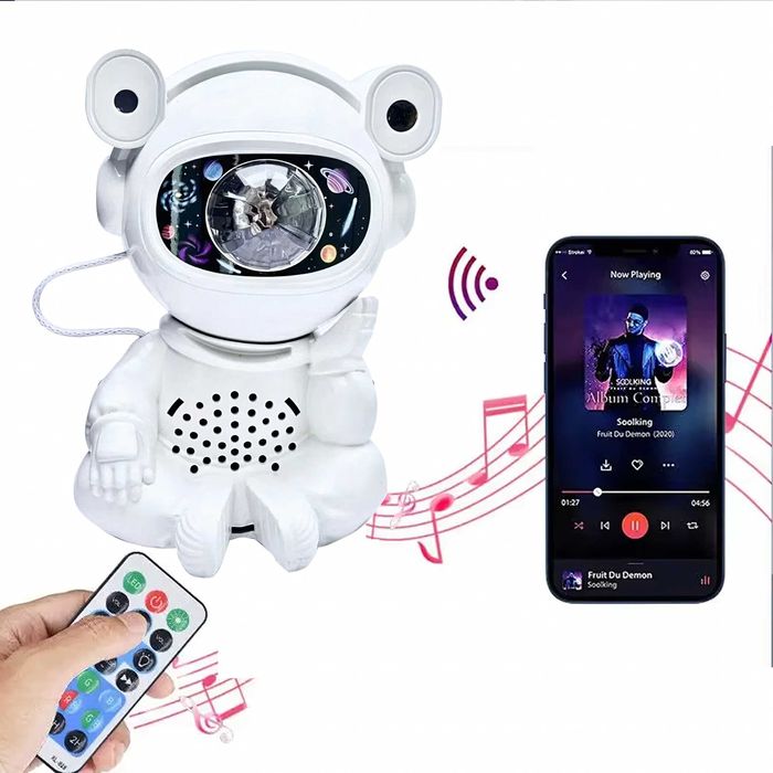 Projektor Gwiazd Lampka Nocna Rzutnik dla Dzieci Kosmos Pilot USB