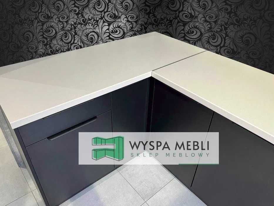 NOWA kuchnia meble kuchenne 260cm kaszmir czarny darmowa dostawa