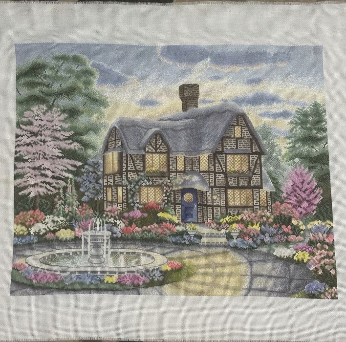 Картина вишита «Будинок мрії»  хрестиком, без рами (39х49).