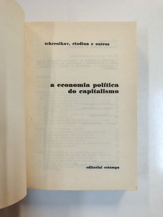A economia política do capitalismo, de G. Tchernikov