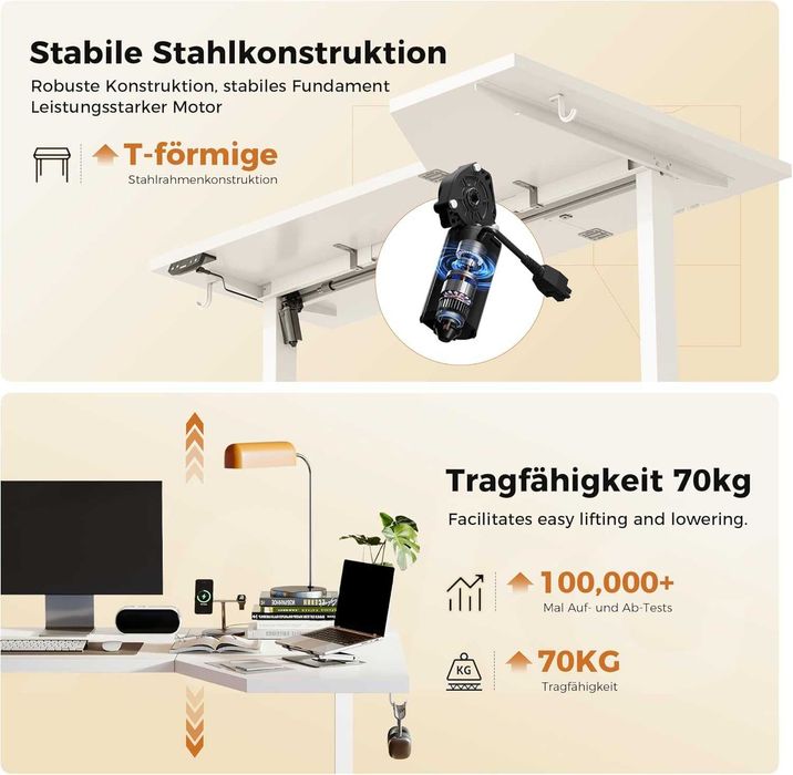 Nowe biurko gamingowe / elektryczne / 140x80 cm/ narożne /  W5!