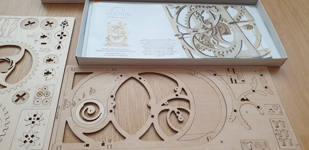 UGEARS 3D. Деревянный Механический 3D пазл, конструктор «Таймер»