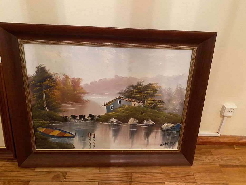 Quadro pintado a óleo