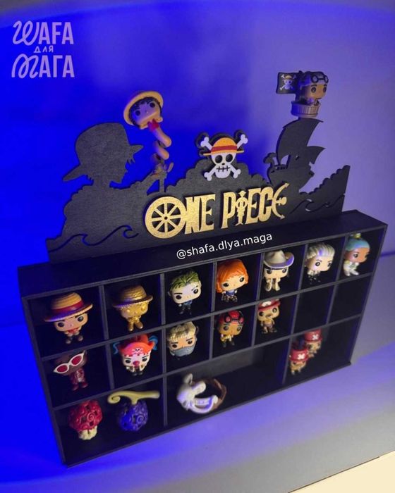 Шафа, органайзер для фігурок ONE PIECE. Ван Піс.