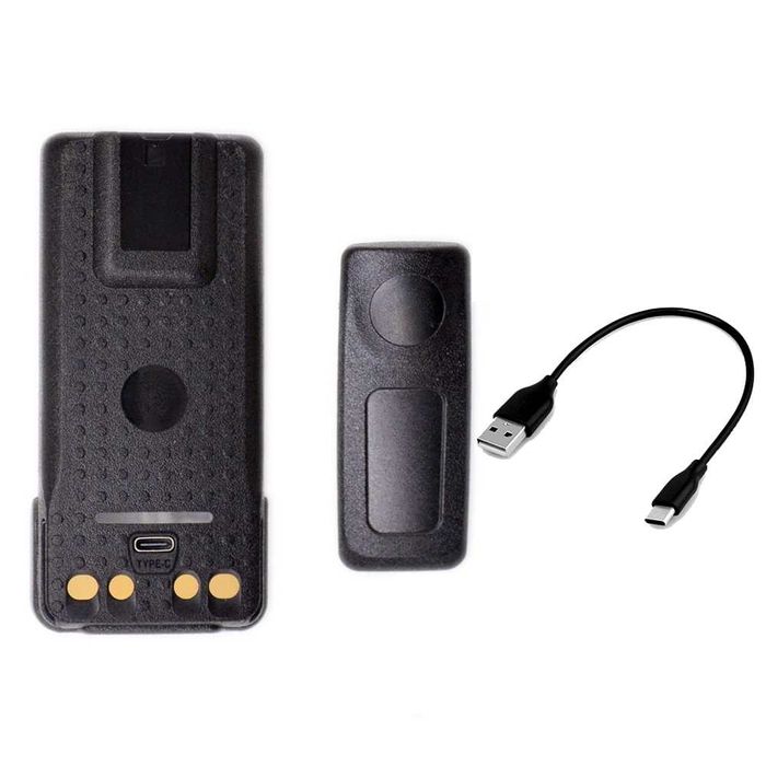 Аккумулятор для Рации Motorola 3000 mAh USB-C Батарея на Радиостанцию