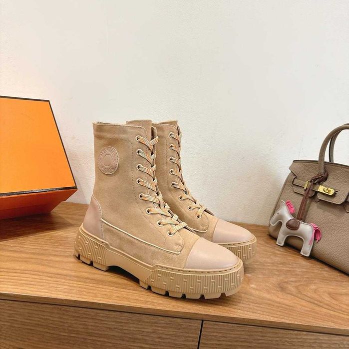 Botki Hermes 40 beż