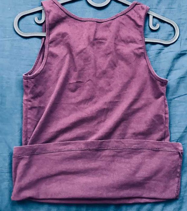 Sportowy komplet tank topów granat/fiolet S/36 Esmara, bawełna/elastan