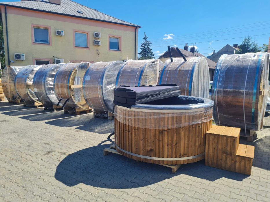 KOMPLET SPA JACUZZI SAUNA BECZKA od producenta transport