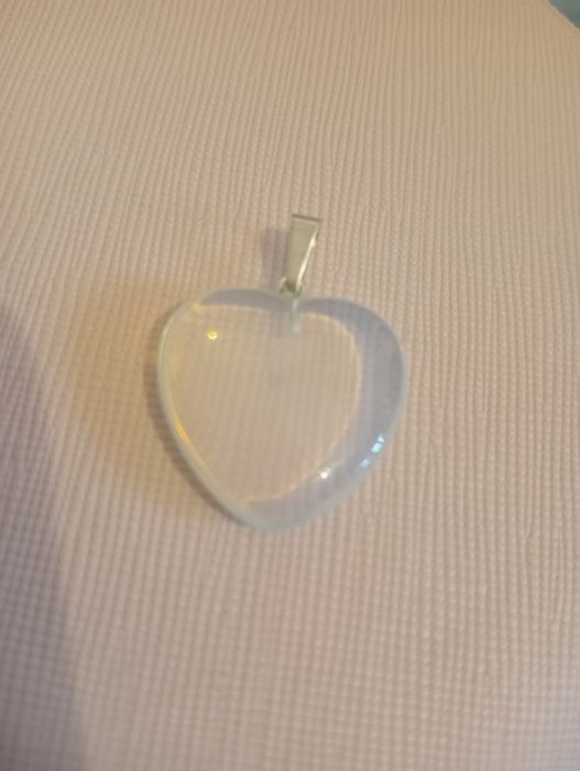 Serce opalit zawieszka wisior  kamień naturalny