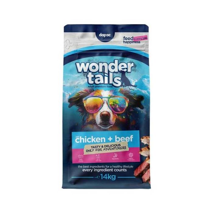 Ração WONDER TAILS – Alimento Completo de Cão (50% Carne Desidratada)