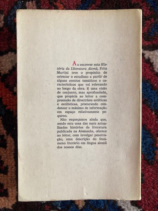 História da literatura alemã, de Fritz Martini