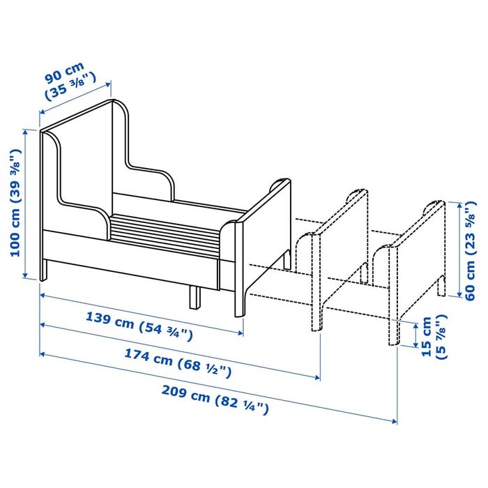 Łóżko dziecięce ikea busunge, transport