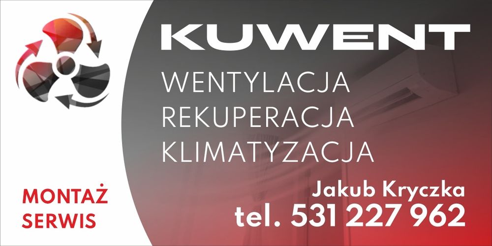 Montaż Rekuperacji, klimatyzacji, wentylacji