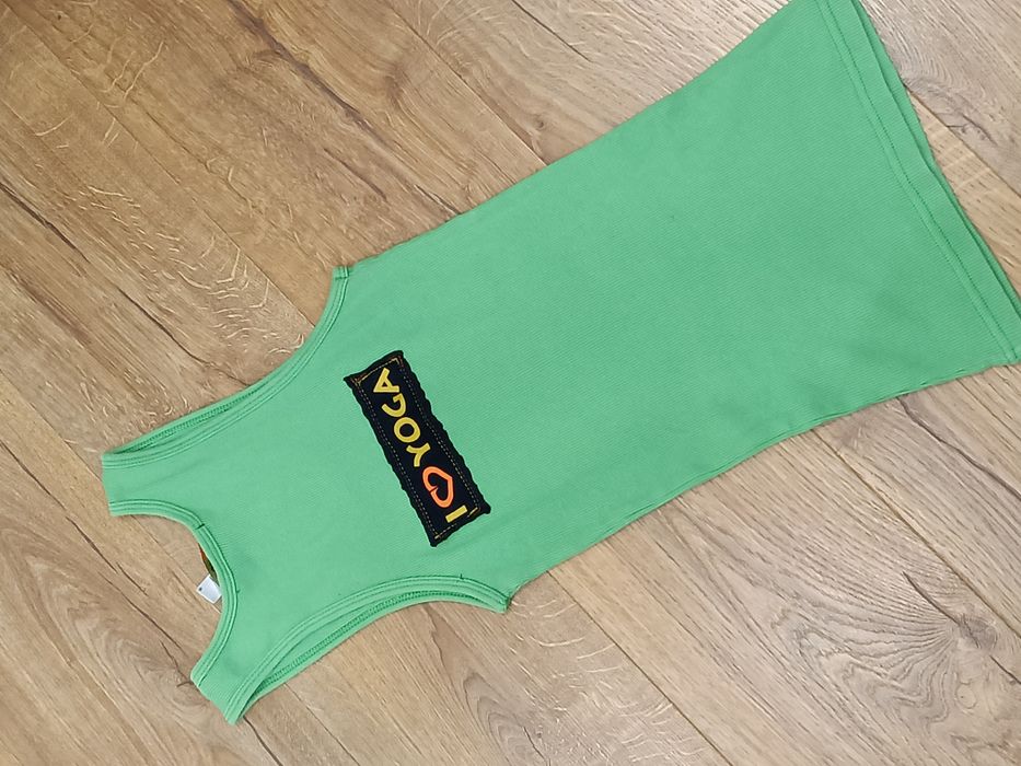 Top koszulka zielona Yoga Namaste r. S