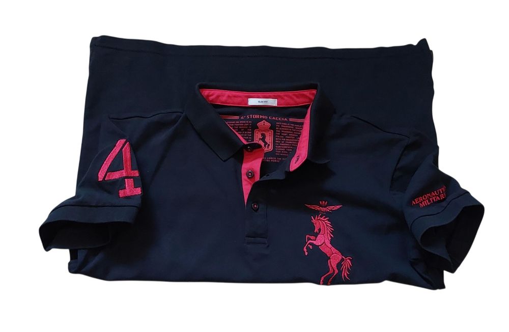 Aeronautica Militare nowa koszulka polo męska r. M