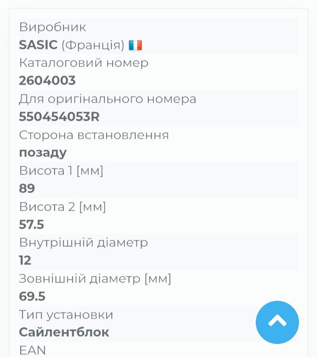 Сайлентблок балки Меган 3