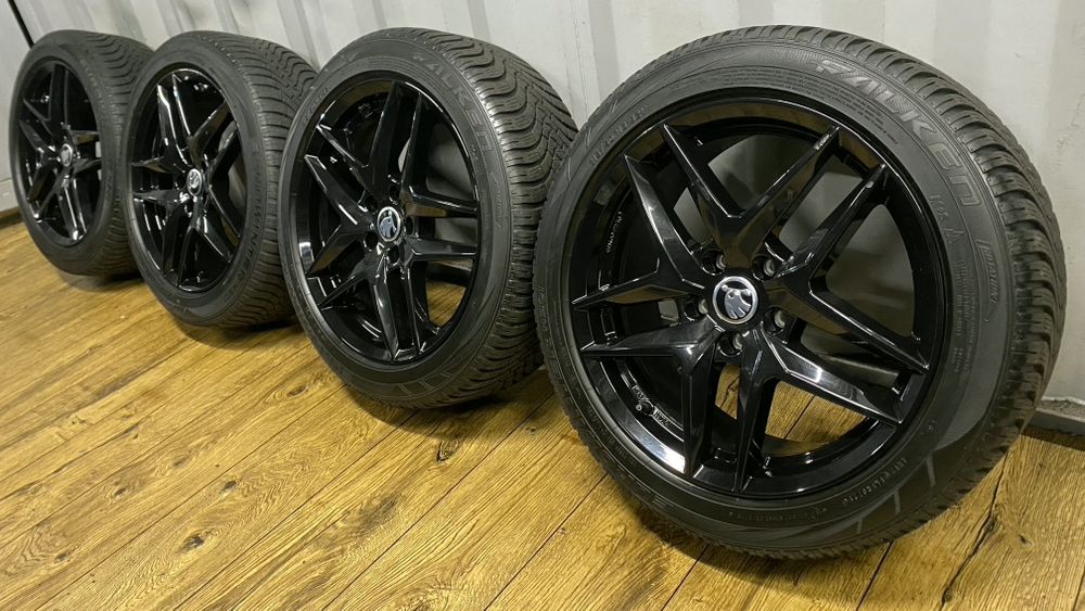 Felgi Koła Skoda 18" 5x112 z oponami 225/50 R18 Karoq Superb Vw Passat B8 B7 Seat Ateca