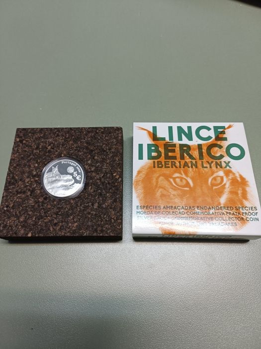 Moeda de coleção Lince Ibérico da INCM. Proof